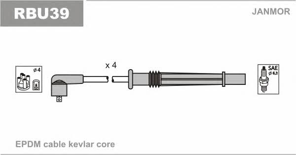 Janmor RBU39 Ignition cable kit RBU39