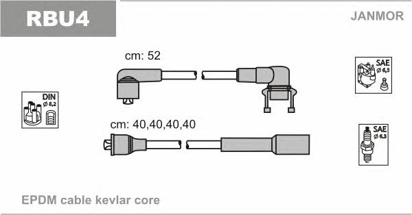 Janmor RBU4 Ignition cable kit RBU4