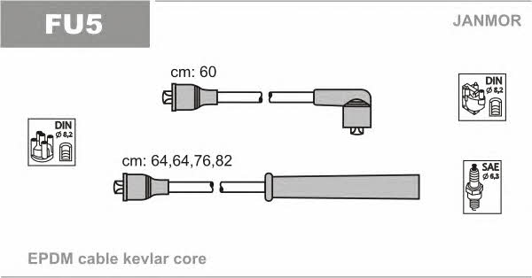 Ignition lead set Janmor FU5