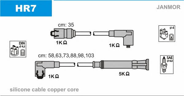 Janmor HR7 Ignition cable kit HR7