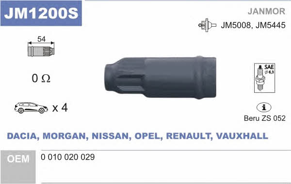 Janmor JM1200S High Voltage Wire Tip JM1200S