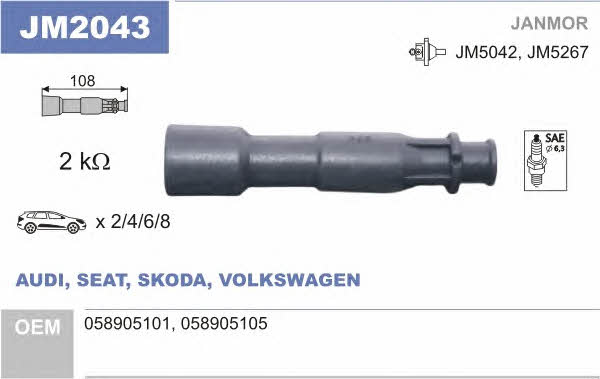 Janmor JM2043 High Voltage Wire Tip JM2043