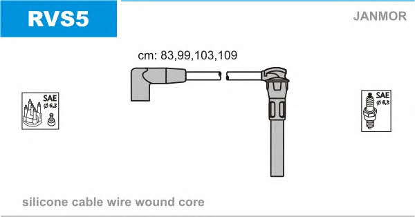 Janmor RVS5 Ignition cable kit RVS5