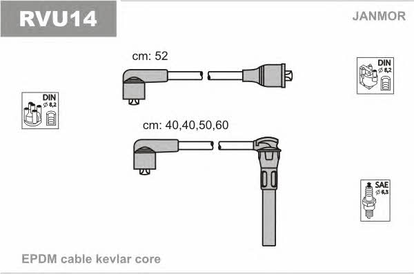 Janmor RVU14 Ignition cable kit RVU14