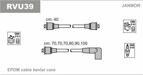 Janmor RVU39 Ignition cable kit RVU39