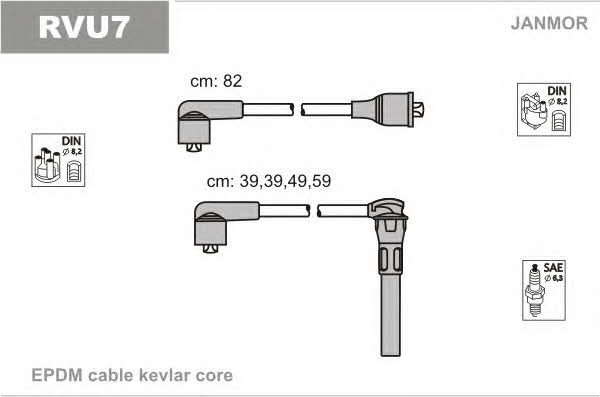 Janmor RVU7 Ignition cable kit RVU7