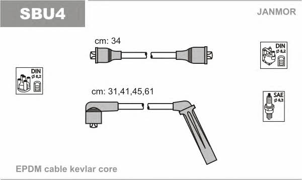 Janmor SBU4 Ignition cable kit SBU4