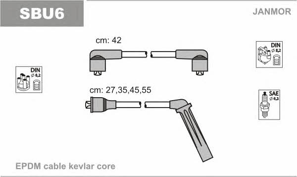 Janmor SBU6 Ignition cable kit SBU6