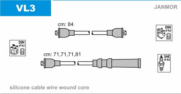 Janmor VL3 Ignition cable kit VL3