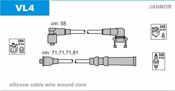 Janmor VL4 Ignition cable kit VL4