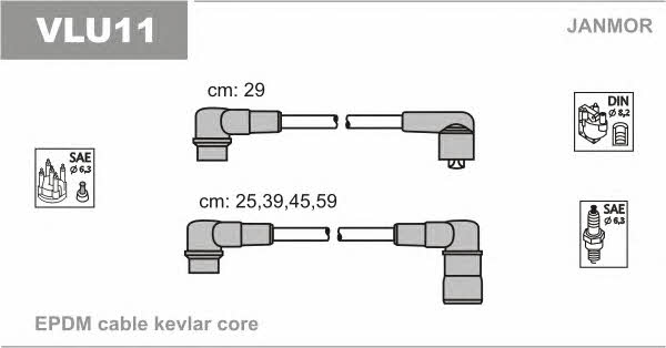 Janmor VLU11 Ignition cable kit VLU11