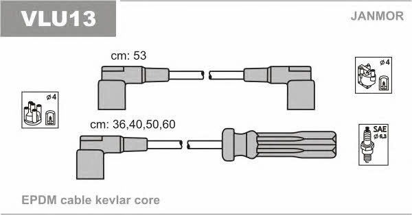 Janmor VLU13 Ignition cable kit VLU13
