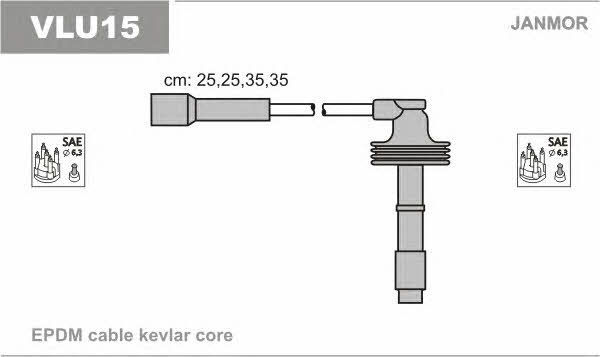 Janmor VLU15 Ignition cable kit VLU15