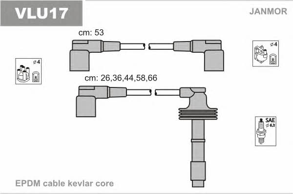 Janmor VLU17 Ignition cable kit VLU17