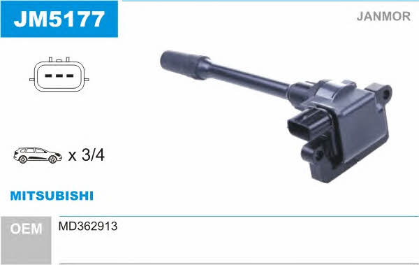 Janmor JM5177 Ignition coil JM5177