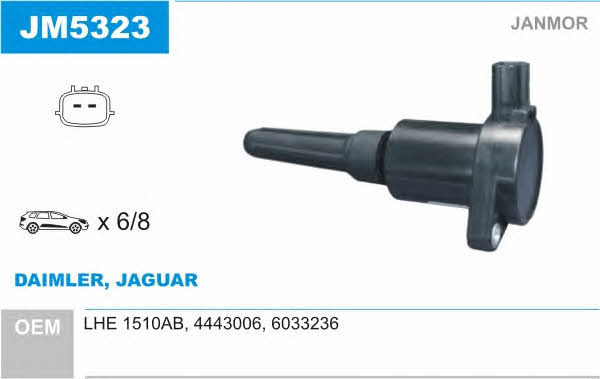 Janmor JM5323 Ignition coil JM5323