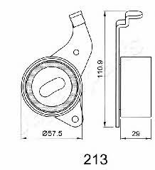 Japanparts BE-213 Tensioner pulley, timing belt BE213