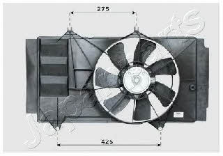Japanparts VNT151829 Hub, engine cooling fan wheel VNT151829