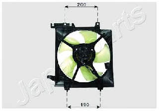 Japanparts VNT241010 Hub, engine cooling fan wheel VNT241010