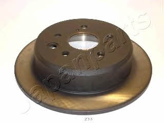 Japanparts DP-233 Rear brake disc, non-ventilated DP233