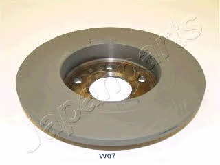 Japanparts DP-W07 Rear brake disc, non-ventilated DPW07