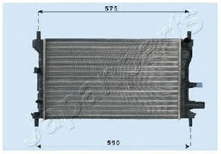 Japanparts RDA053060 Radiator, engine cooling RDA053060