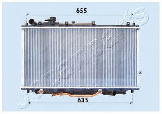 Japanparts RDA333007 Radiator, engine cooling RDA333007