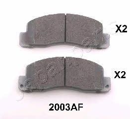 Japanparts PA-2003AF Brake Pad Set, disc brake PA2003AF