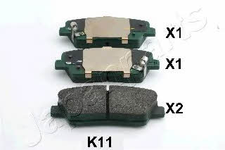 Japanparts PP-K11AF Brake Pad Set, disc brake PPK11AF