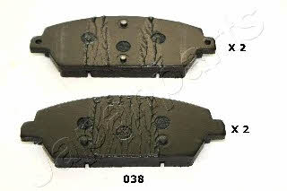 Japanparts PA-038AF Brake Pad Set, disc brake PA038AF