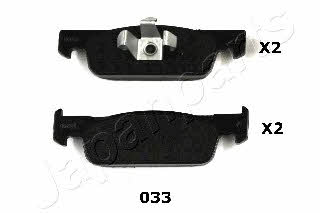 Japanparts PA-033AF Brake Pad Set, disc brake PA033AF