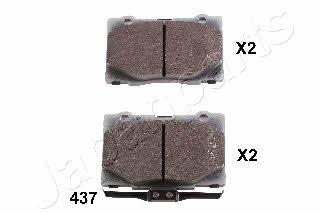 Japanparts PA-437AF Brake Pad Set, disc brake PA437AF