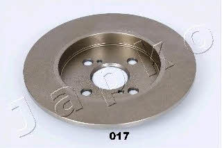 Japko 61017 Rear brake disc, non-ventilated 61017