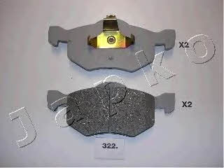 Brake pad Mazda Tribute: 50322 Japko Brake pad set