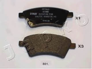 Japko 50801 Brake Pad Set, disc brake 50801