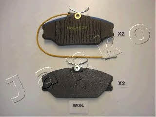 Disc brake pad set Daewoo Lublin: 50W08 Japko Brake pad set