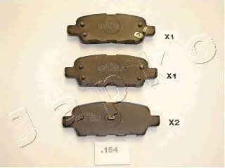 Japko 51154 Brake Pad Set, disc brake 51154