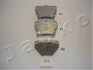 Japko 51203 Brake Pad Set, disc brake 51203