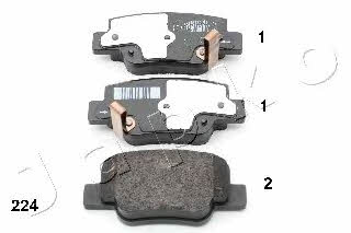 Japko 51224 Brake pad set 51224 51224 Japko Brake pad set