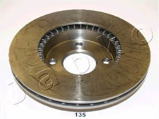 Japko 60135 Front brake disc ventilated 60135