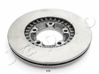 Japko 60512 Front brake disc ventilated 60512