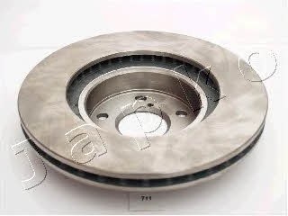 Japko 60711 Front brake disc ventilated 60711