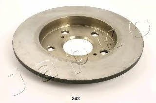 Japko 61243 Rear brake disc, non-ventilated 61243