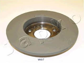 Japko 61W07 Rear brake disc, non-ventilated 61W07