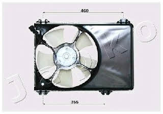Japko VNT142001 Hub, engine cooling fan wheel VNT142001