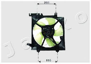 Japko VNT241010 Hub, engine cooling fan wheel VNT241010