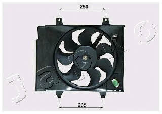 Japko VNT332001 Hub, engine cooling fan wheel VNT332001