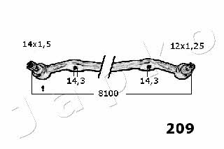 Japko 27209 Steering tie rod 27209