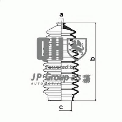 Jp Group 4044700419 Bellow kit, steering 4044700419