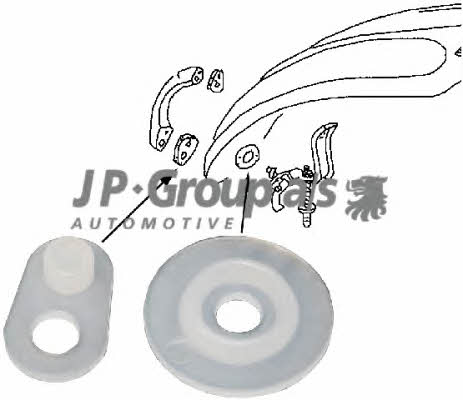 Jp Group 8187350116 Bonnet opening handle 8187350116